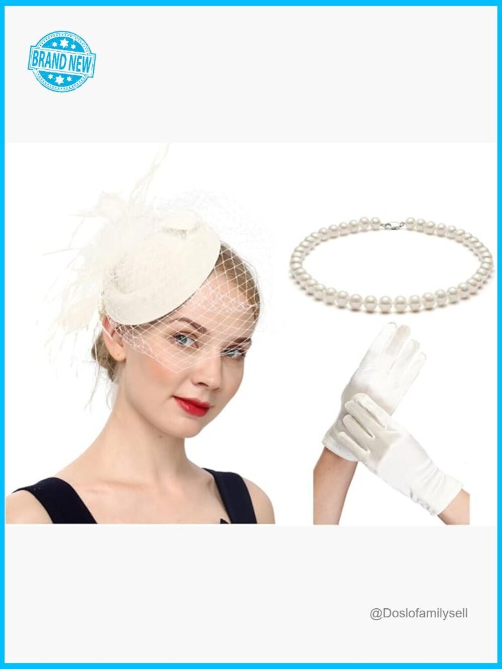 Fascinator Hat Vintage Pillbox Cocktail Tea Party Veil Headpiece Clip